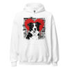 Sweat à capuche Border Collie – Street Art – blanc – AMOUR CHIEN