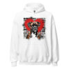 Sweat à capuche Boxer – Street Art – blanc – AMOUR CHIEN