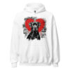 Sweat à capuche Cane Corso – Street Art – blanc – AMOUR CHIEN