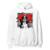 Sweat à capuche Cavalier King Charles – Street Art – blanc – AMOUR CHIEN