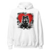 Sweat à capuche Chow-Chow – Street Art – blanc – AMOUR CHIEN