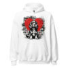 Sweat à capuche Cocker – Street Art – blanc – AMOUR CHIEN