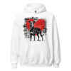 Sweat à capuche Petit Lévrier Italien – Street Art – blanc – AMOUR CHIEN