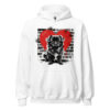 Sweat à capuche Pékinois – Street Art – blanc – AMOUR CHIEN