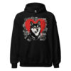 Sweat à capuche Shiba Inu – Street Art – noir – AMOUR CHIEN