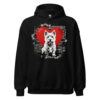 Sweat à capuche Westie – Street Art – noir – AMOUR CHIEN