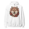 Sweat à capuche Akita Inu – Tattoo – blanc – AMOUR CHIEN