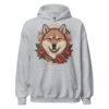 Sweat à capuche Akita Inu – Tattoo – gris sport – AMOUR CHIEN