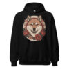 Sweat à capuche Akita Inu – Tattoo – noir – AMOUR CHIEN