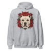 Sweat à capuche American Staff – Tattoo – gris sport – AMOUR CHIEN