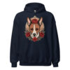Sweat à capuche Basenji – Tattoo – bleu marine – AMOUR CHIEN
