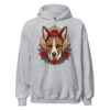 Sweat à capuche Basenji – Tattoo – gris sport – AMOUR CHIEN