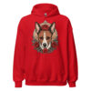Sweat à capuche Basenji – Tattoo – rouge – AMOUR CHIEN