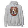 Sweat à capuche Beagle – Tattoo – gris sport – AMOUR CHIEN