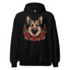 Sweat à capuche Berger Allemand – Tattoo – noir – AMOUR CHIEN