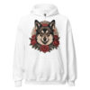 Sweat à capuche Berger des Shetland – Tattoo – blanc – AMOUR CHIEN