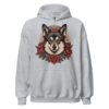 Sweat à capuche Berger des Shetland – Tattoo – gris sport – AMOUR CHIEN