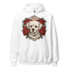 Sweat à capuche Bichon Frisé – Tattoo – blanc – AMOUR CHIEN