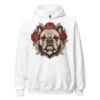 Sweat à capuche Bouledogue – Tattoo n° 2 – blanc – AMOUR CHIEN