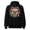 Sweat à capuche Bouledogue – Tattoo n° 2 – noir – AMOUR CHIEN