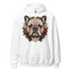 Sweat à capuche Bouledogue – Tattoo – blanc – AMOUR CHIEN