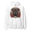 Sweat à capuche Cane Corso – Tattoo n° 2 – blanc – AMOUR CHIEN