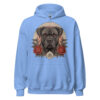 Sweat à capuche Cane Corso – Tattoo n° 2 – bleu caroline – AMOUR CHIEN