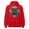 Sweat à capuche Cane Corso – Tattoo n° 2 – rouge – AMOUR CHIEN