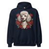Sweat à capuche Caniche – Tattoo – bleu marine – AMOUR CHIEN