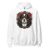 Sweat à capuche Cavalier King Charles – Tattoo – blanc – AMOUR CHIEN