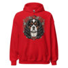 Sweat à capuche Cavalier King Charles – Tattoo – rouge – AMOUR CHIEN