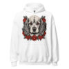 Sweat à capuche Cocker – Tattoo – blanc – AMOUR CHIEN