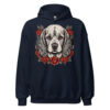 Sweat à capuche Cocker – Tattoo – bleu marine – AMOUR CHIEN