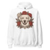 Sweat à capuche Golden Retriever – Tattoo – blanc – AMOUR CHIEN