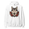Sweat à capuche Husky – Tattoo – blanc – AMOUR CHIEN