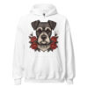 Sweat à capuche Schnauzer – Tattoo – blanc – AMOUR CHIEN