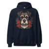 Sweat à capuche Schnauzer – Tattoo – bleu marine – AMOUR CHIEN