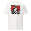 T-shirt Malamute de l'Alaska – Street Art – blanc – AMOUR CHIEN