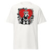T-shirt Bedlington Terrier – Street Art – blanc – AMOUR CHIEN
