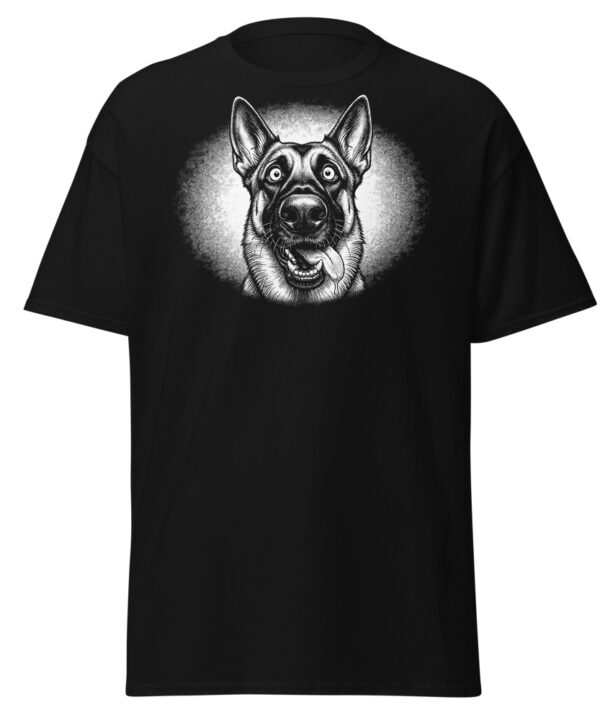 T-shirt Malinois – Black & White – noir – AMOUR CHIEN