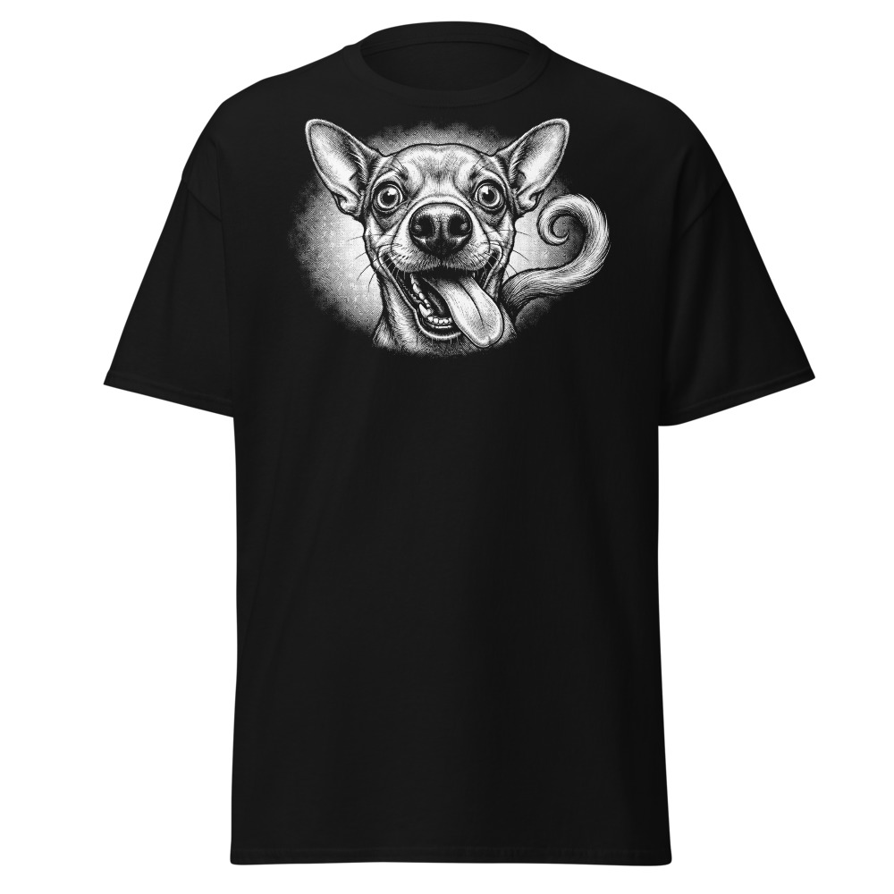 T-shirt Chihuahua – Black & White – noir – AMOUR CHIEN