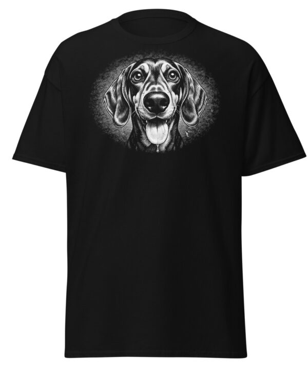 T-shirt Teckel – Black & White – noir – AMOUR CHIEN