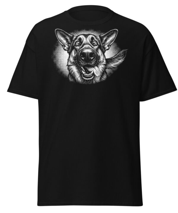 T-shirt Berger Allemand – Black & White – noir – AMOUR CHIEN