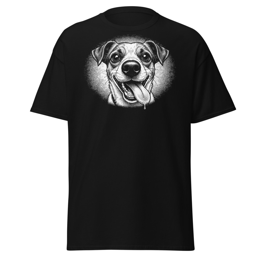 T-shirt Jack Russel – Black & White – noir – AMOUR CHIEN
