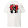 T-shirt Staffordshire Bull Terrier – Street Art – blanc – AMOUR CHIEN
