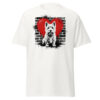 T-shirt Westie – Street Art – blanc – AMOUR CHIEN