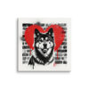Toile Akita – Street Art – AMOUR CHIEN