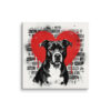 Toile American Staff – Street Art – AMOUR CHIEN