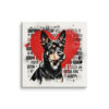 Toile Basenji – Street Art – AMOUR CHIEN