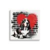 Toile Basset Hound – Street Art – AMOUR CHIEN